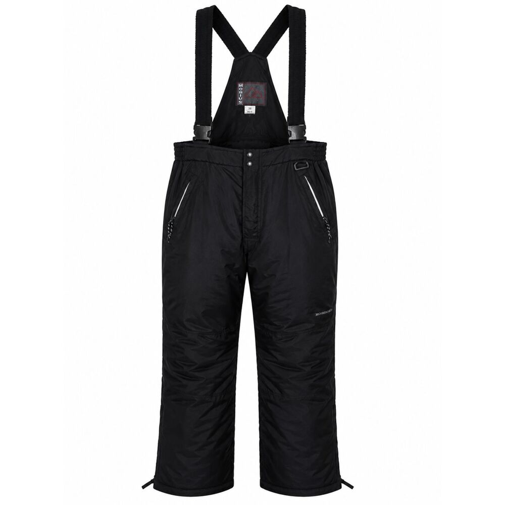 Mobius Black Insulated Snow Bib Ski Pants Size 38 Winter Overalls